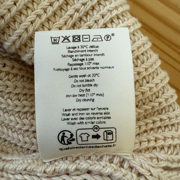 Sézane Saul Jumper Cream Knit Sweater Top in Size S *Like New* - Picture 10 of 11